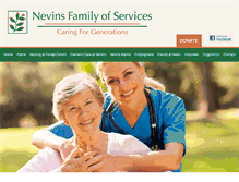 Tablet Screenshot of nevinsfamily.org